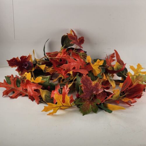 Silk Flowers Fall Autumn Decor Faux Floral Arrangement Craft Leaves Garland