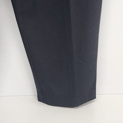 SK & Company Solid Black Silk Pleated Front Dress Pants Size 12 Side Zip China