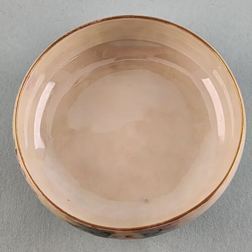 TV Limoges France Bon Bon Bowl 5" Hand Painted Footed Pink Roses Porcelain China
