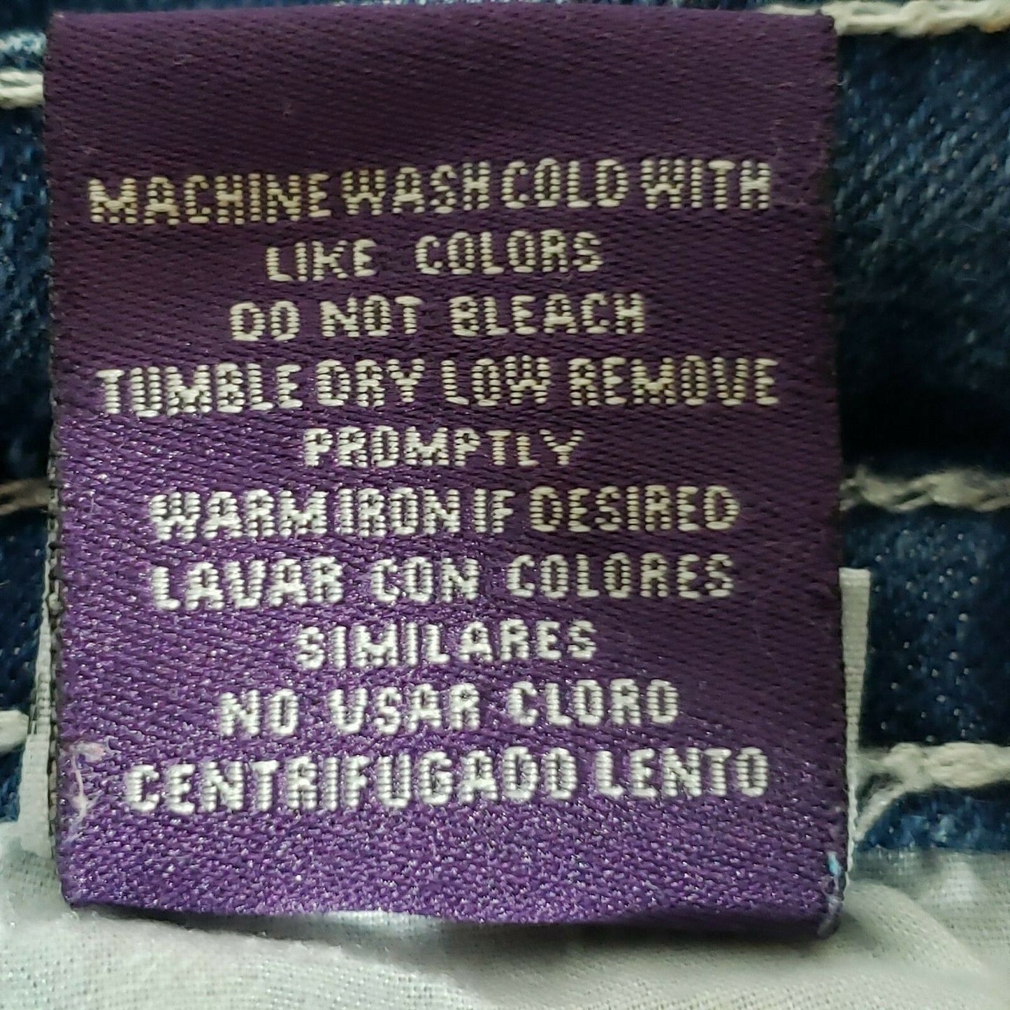 VGS Capri Jeans Size 4 Women's Blue Denim Mid Rise Embellished Flap Pocket 29x19