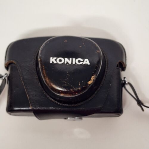 Konica EE-Matic Deluxe F 35mm Film Camera Hexanon 1:2.8 F=42mm AS IS Corrosion