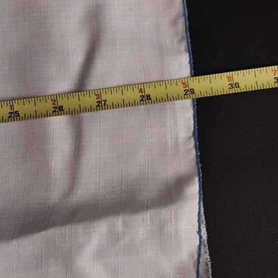 1 Pair Of Solid White Cafe & Valance Curtains w Scalloped Blue Lace Floral Trim