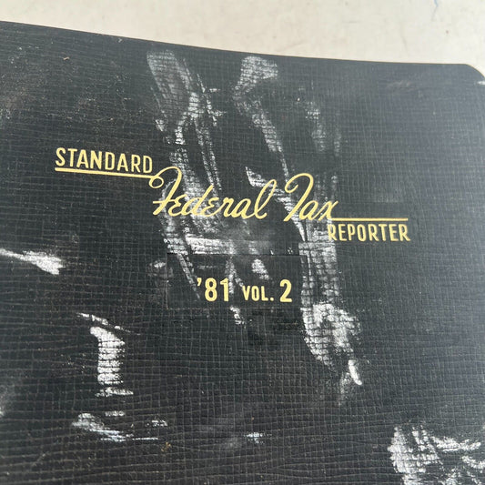 Standard Federal Tax Reporter CCH '81 Vol 2 Vintage Deductions Loses Bad Debt
