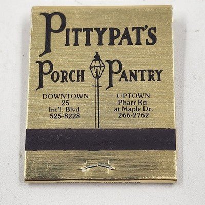 Pittypat's Porch Pantry Atlanta Georgia Ads Matchbooks Maybe Missing 1 Match