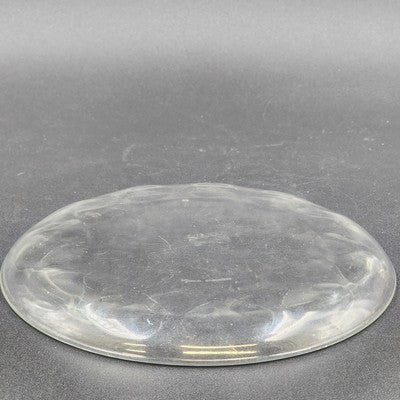 Pyrex Ovenware 8.5"x1" Clear Glass Lunch Plate Dimpled Thumbprint Design Vintage
