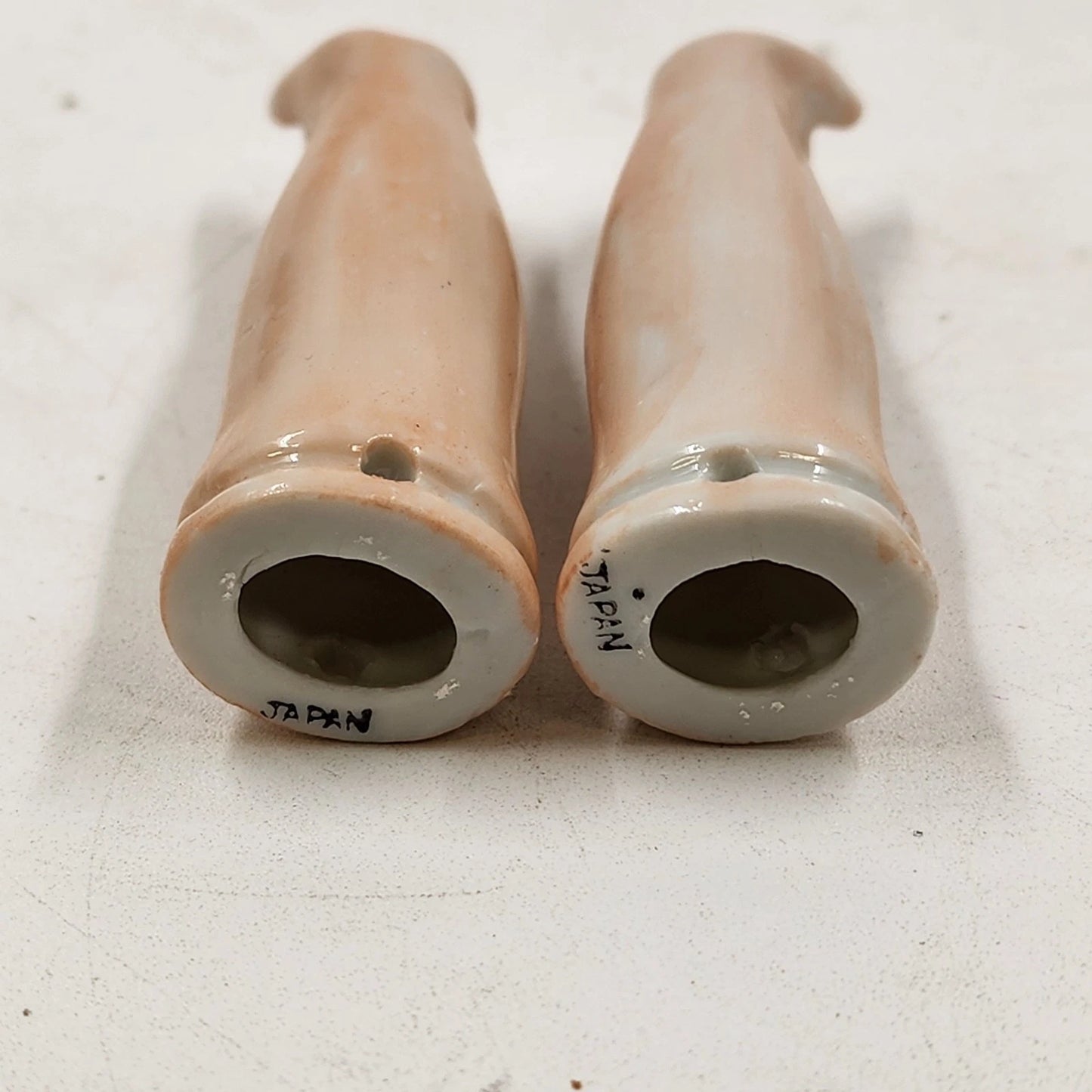 Porcelain Doll Making Parts 5 Piece Head Arms Legs Japan Black Curly Hair