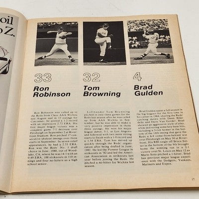 1985 Cincinnati Reds vs New York Mets Scorebook Dave Parker Program Unscored