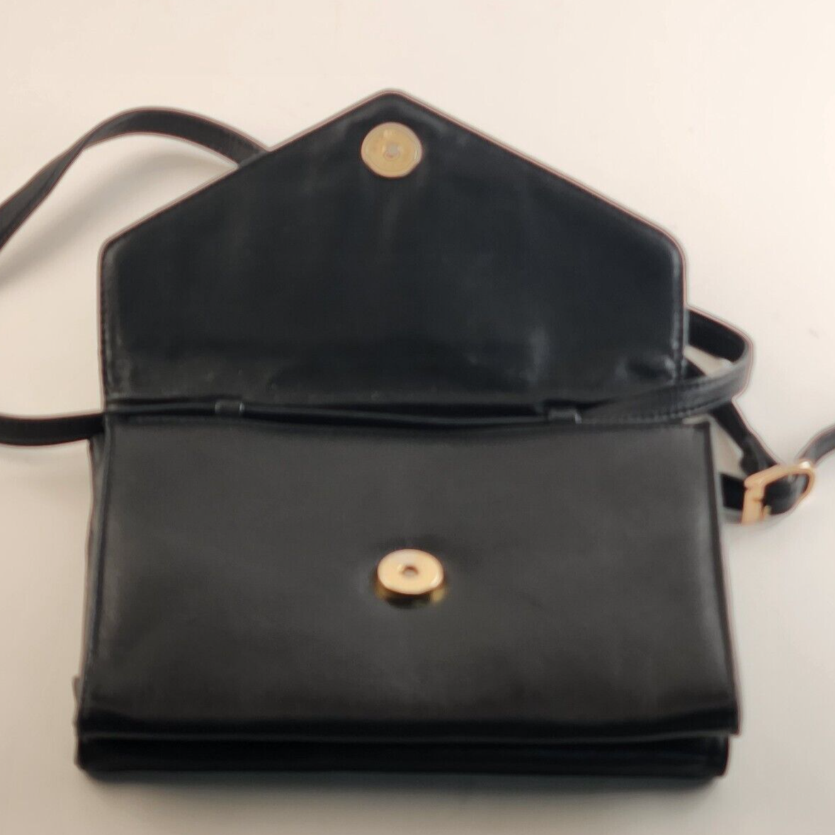 Collectif Black Evening Shoulder Hand Bag Purse With Adjustable Strap Vintage