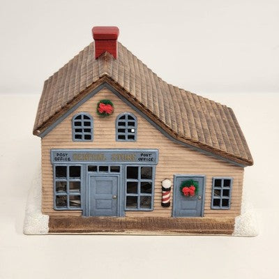 General Store Christmas Americana Village 7.5" Ceramic Homemade Lighted Vintage