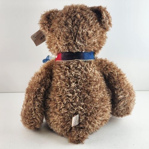 Gund Bear Plush Stuffed Animal Brown Rainbow Bow Bearessence 4980 12" Toy Stuffy