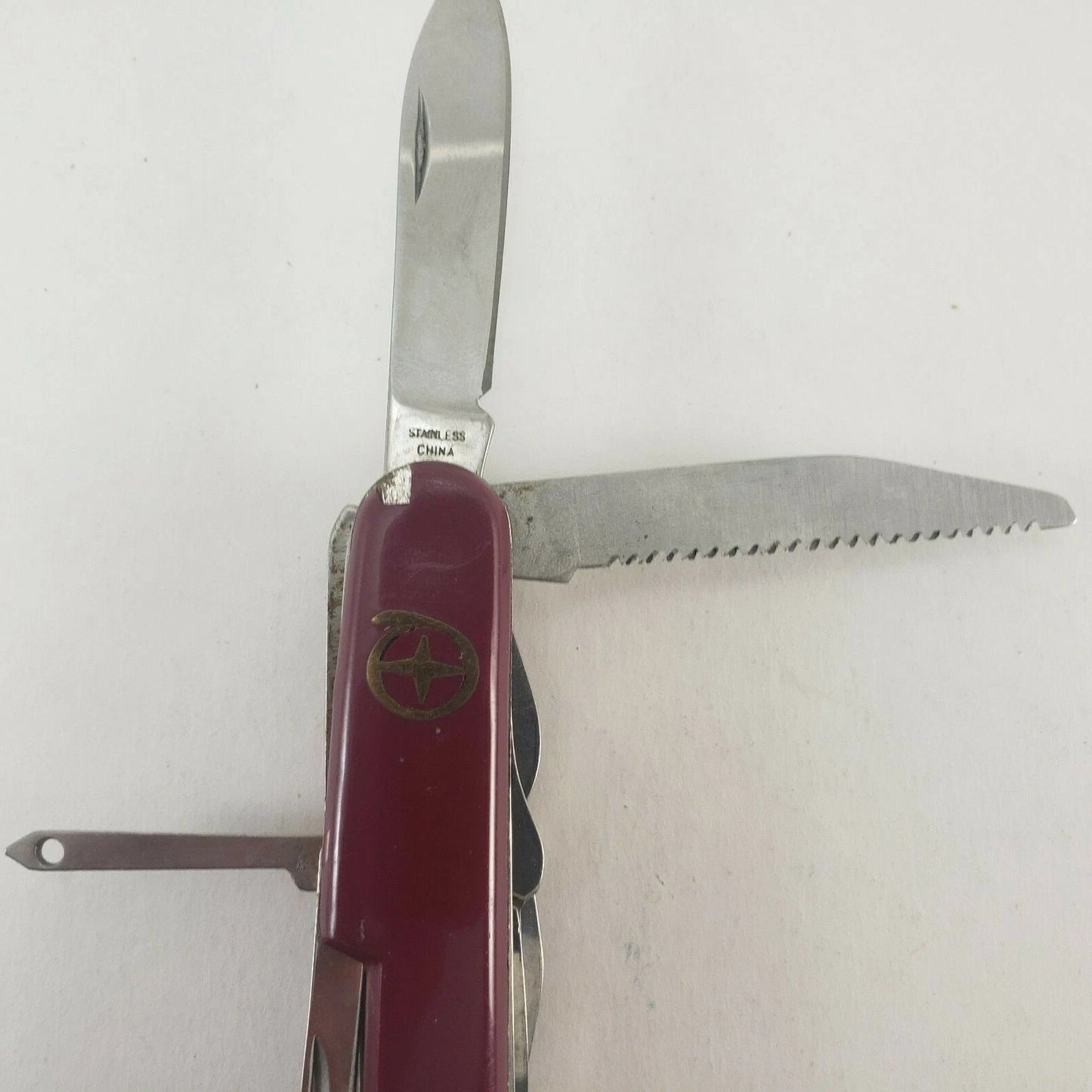 Red Army Style 12-in-1 Pocket Knife Multi Tool 3.5" Handle 2" Steel Blade China