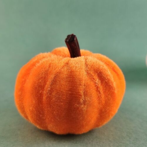 12 Velvet Pumpkins Colors Size Vary Purple Black Orange White Red Fall Decor