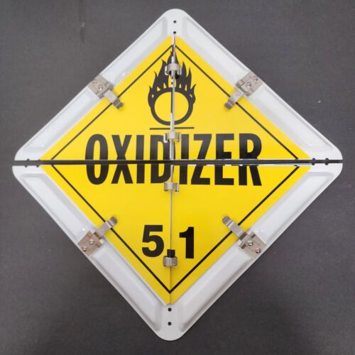 8 Legend DOT Placard Sign Aluminum Self Contained Split Panel for Roll-up Doors