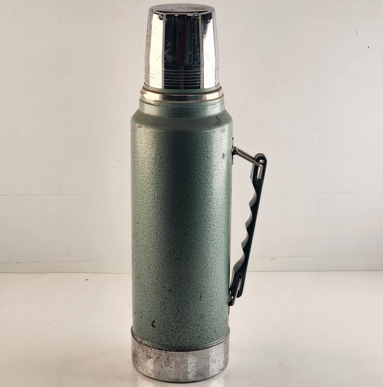 Vintage Stanley Aladdin Thermos A-944DH Green 32oz Hot Cold USA Quart