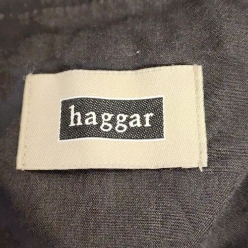 Haggar Men's Blue Golf Walking Shorts Cotton Size 36 Adjustable Waist 8" Inseam