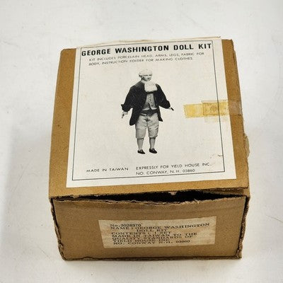 George Washington Doll Kit by Yield House Inc Head Arms Legs Fabric and Pattern