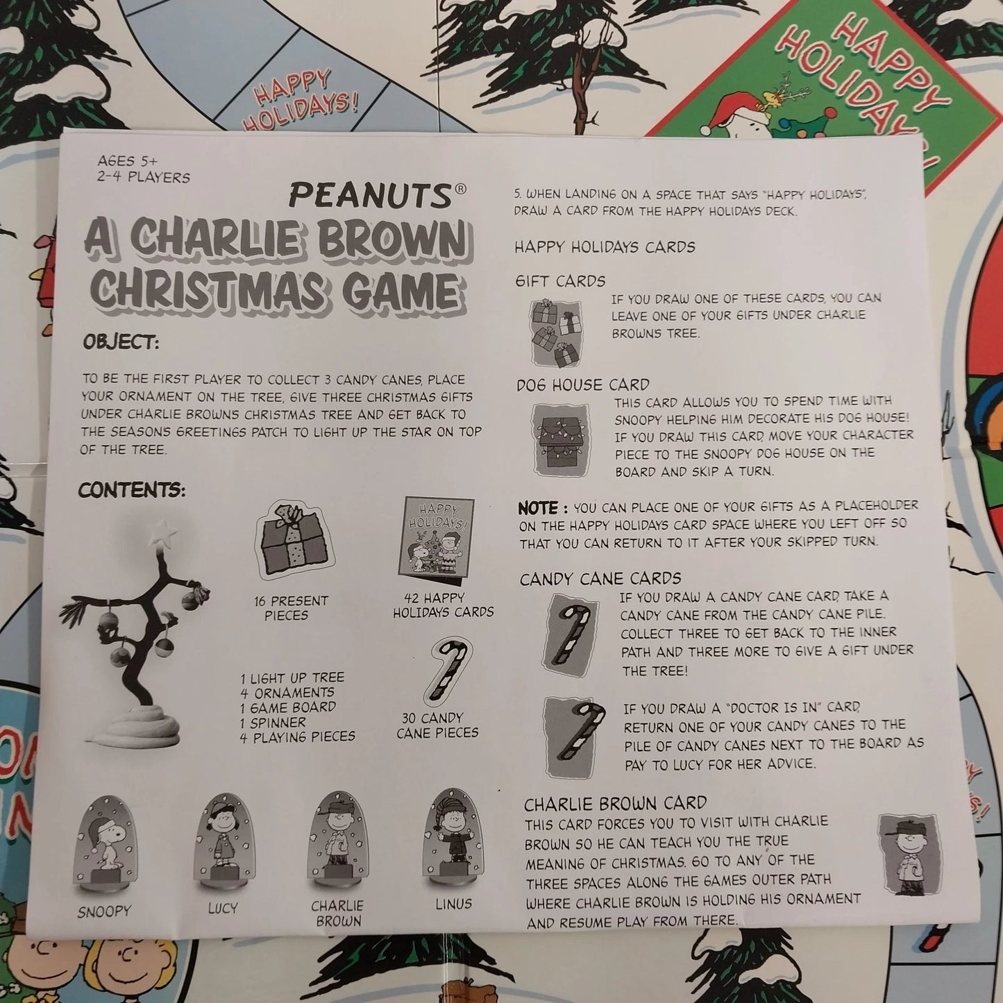 Peanuts Board Game 2008 Fundex Snoopy Kids Boxed "A Charlie Brown Christmas"