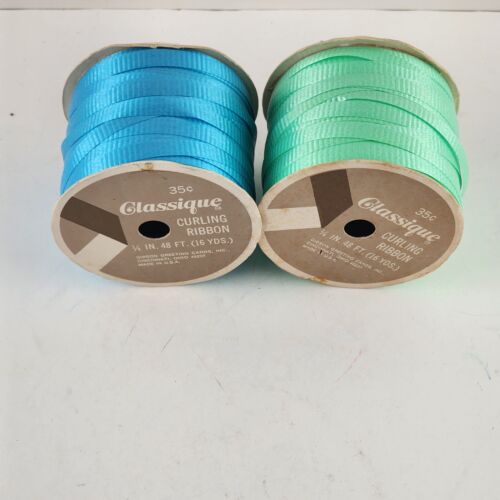 Lot of 15 Rolls Holiday Christmas Ribbons Curling Polyester Floral 8 Full Spools