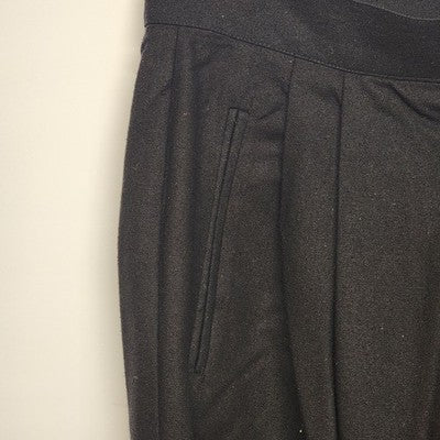 SK & Company Solid Black Silk Pleated Front Dress Pants Size 12 Side Zip China