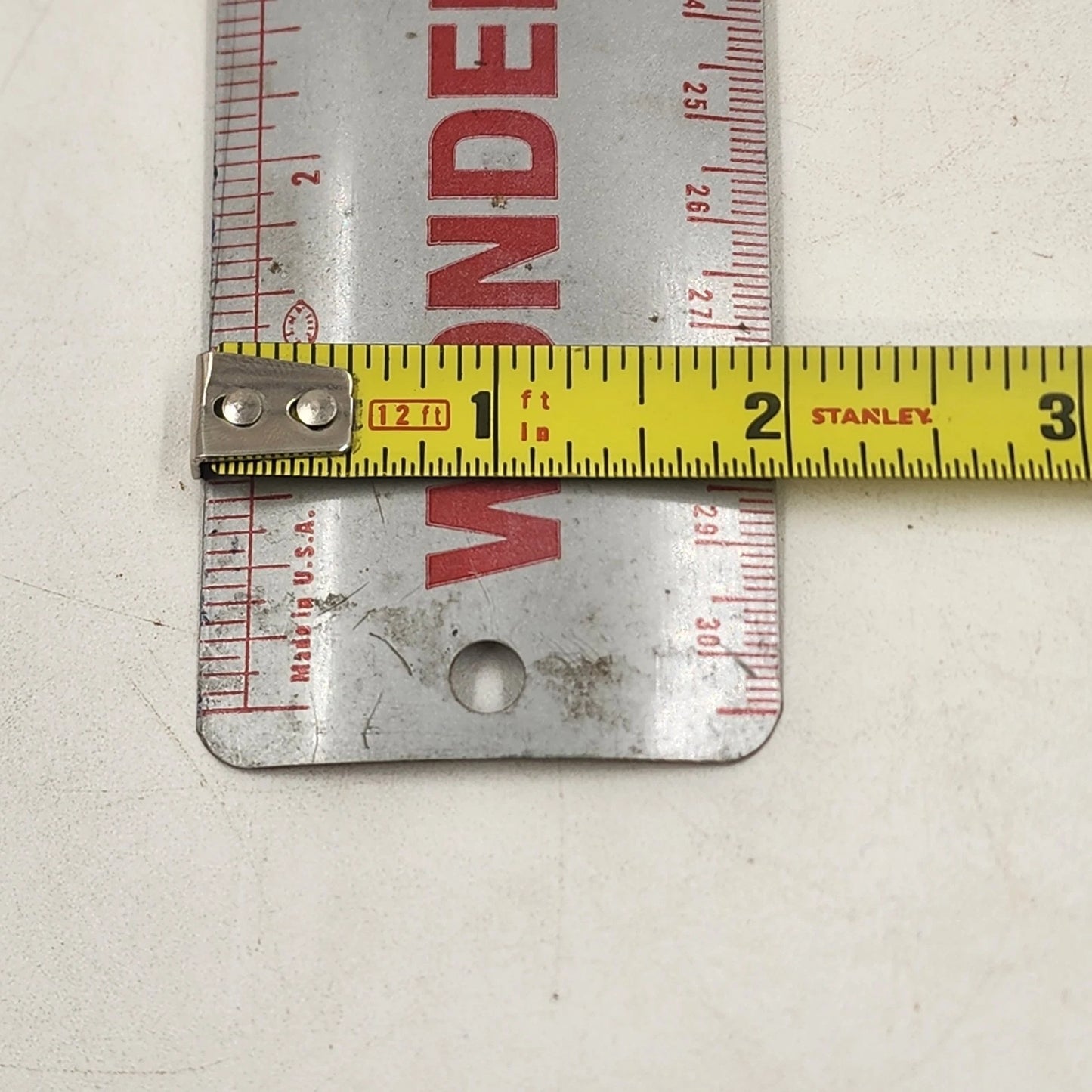 Wonder Bread Metal Ruler 12" Advertising Sign Helps Build Strong Bodies 12 Ways