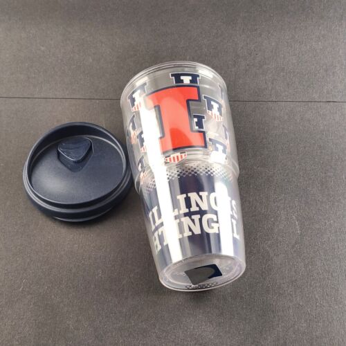 University Of Illinois Fighting Illini Tervis Tumbler with Blue Lid 16 FL Ounces