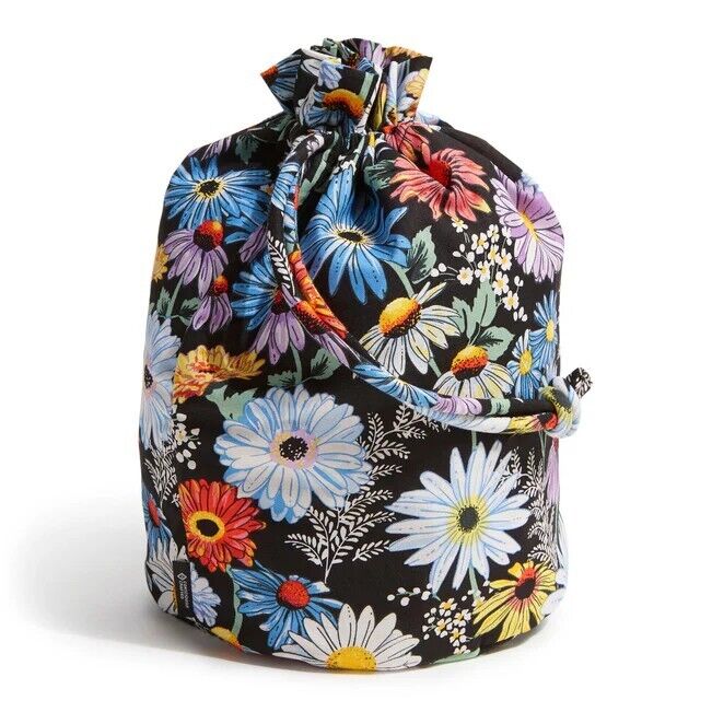 Vera Bradley Ditty Bag Drawstring Everything Daisies Daisy Laundry Travel
