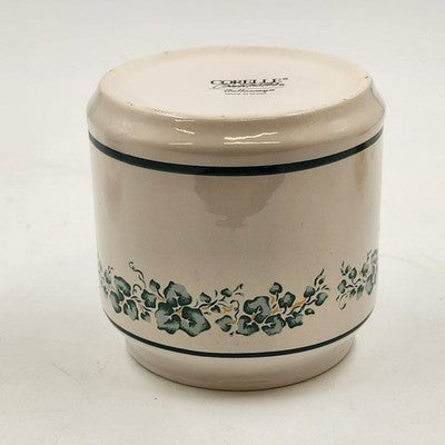Corelle Coordinates Callaway Ivy Small 5" Canister Jar with Lid China Stoneware