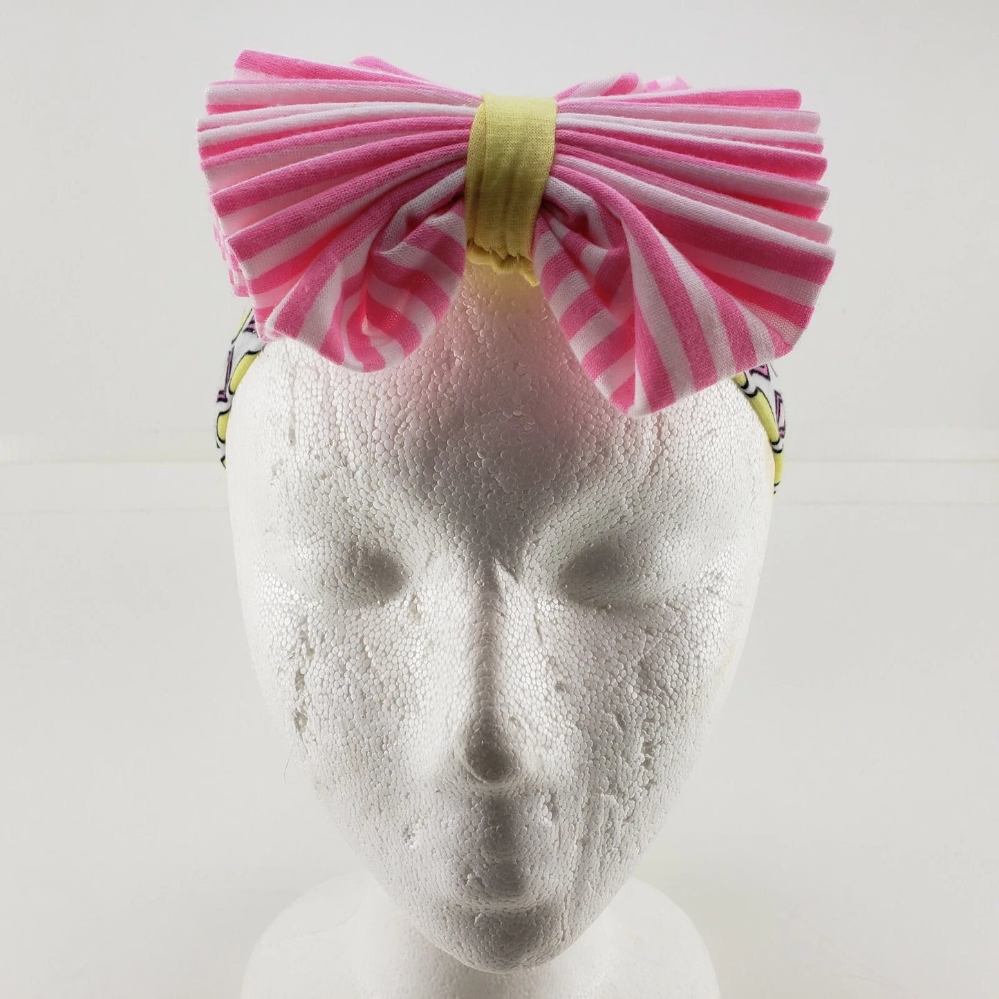 Dr Seuss Pink Bow Headbands 2 Pc Colorful Stretch Hair Wrap Child Adult NEW