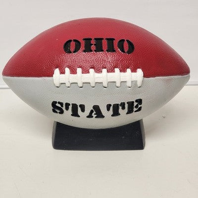 Ohio State Ceramic Football Lamp Nightlight Tested Works Vtg Fun Decor Design