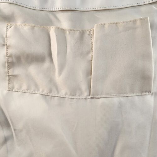 ALDO 15" White and Black Drawstring Backpack Zipper Pockets Drawstring Closure