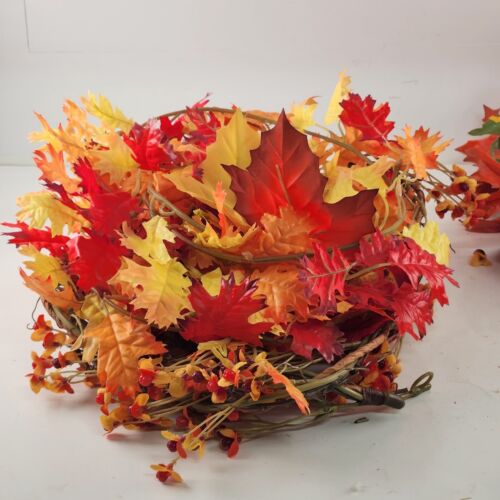 Silk Flowers Fall Autumn Decor Faux Floral Arrangement Craft Leaves Garland