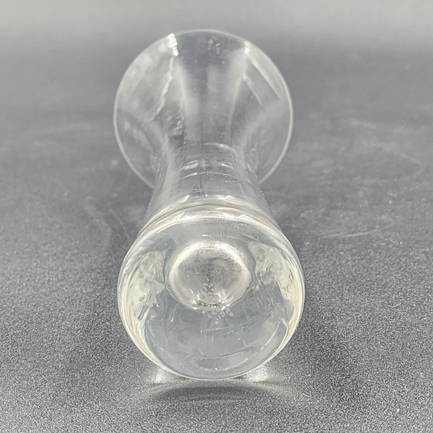 Lenox Optika Crystal Clear Glass Bud Vase Lead Flared Lip Vintage 7.25"