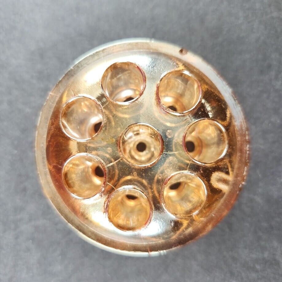 Floral Frog Glass Amber Color Vintage Decortications Floral Arrangements