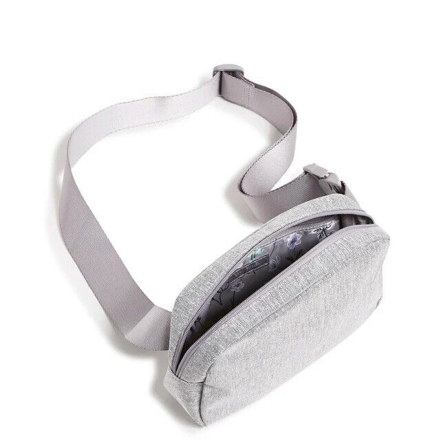 Vera Bradley Essential Belt Bag Fanny Pack Crossbody Pouch Gray Waist Purse NEW