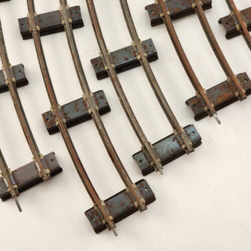 7 Pc American Flyer Original Gilbert S Gauge 702 Curved Track 2 Rail Some Rust