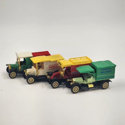 4 Trucks Reader's Digest Collector Set Ambulance Petroleum Delivery Spring Water