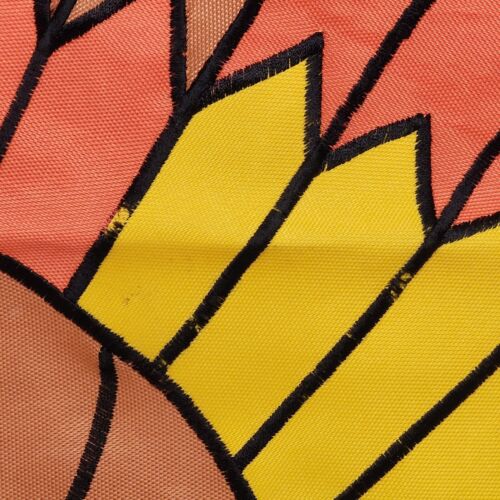 Thanksgiving Turkey Decorative Heavy Nylon Yard Flag 39" x 27" Colorful Sewn