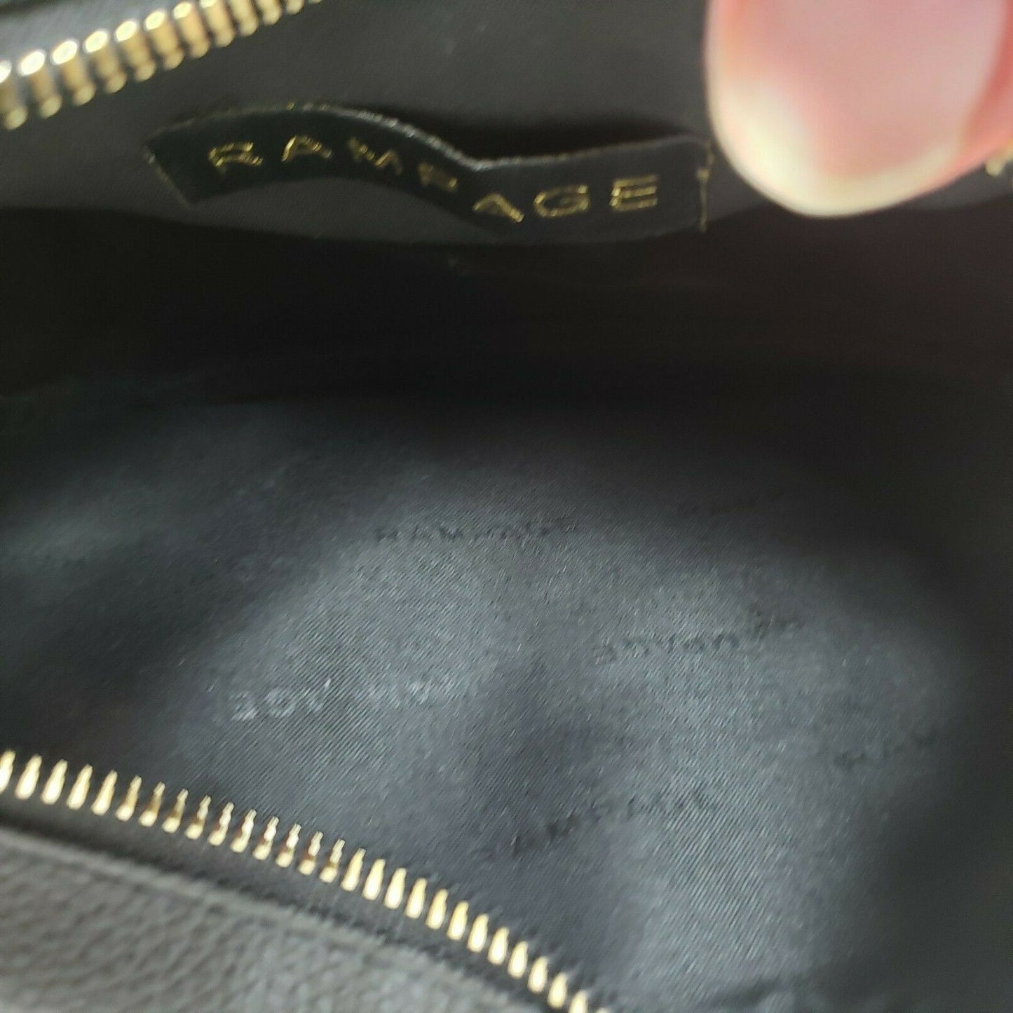 Rampage x-Body Ladies Shoulder Bag Quilted Black & Chain Strap Zipper Closure