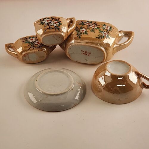 Little Hostess Toy Childs Tea Set Nagoya Japan No 600 In Box Daisy Pattern 12 Pc