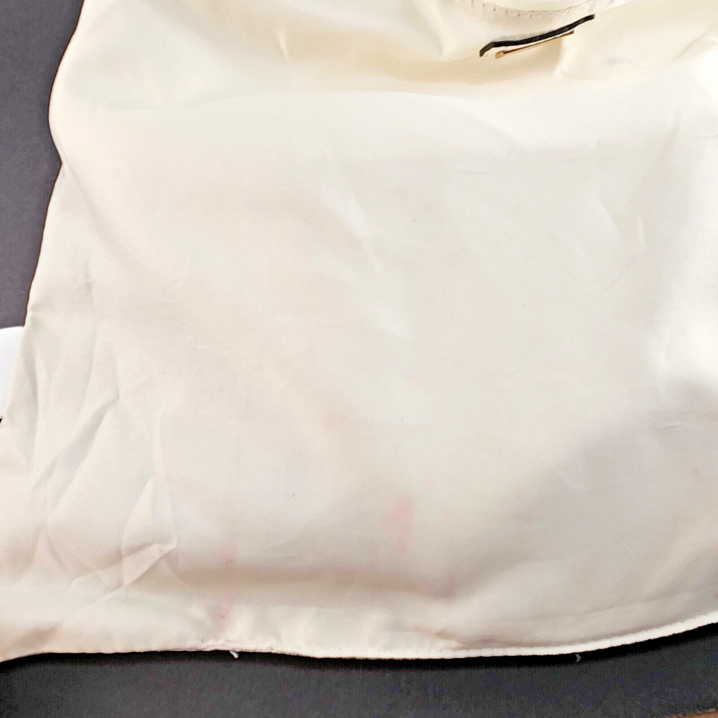 ALDO 15" White and Black Drawstring Backpack Zipper Pockets Drawstring Closure
