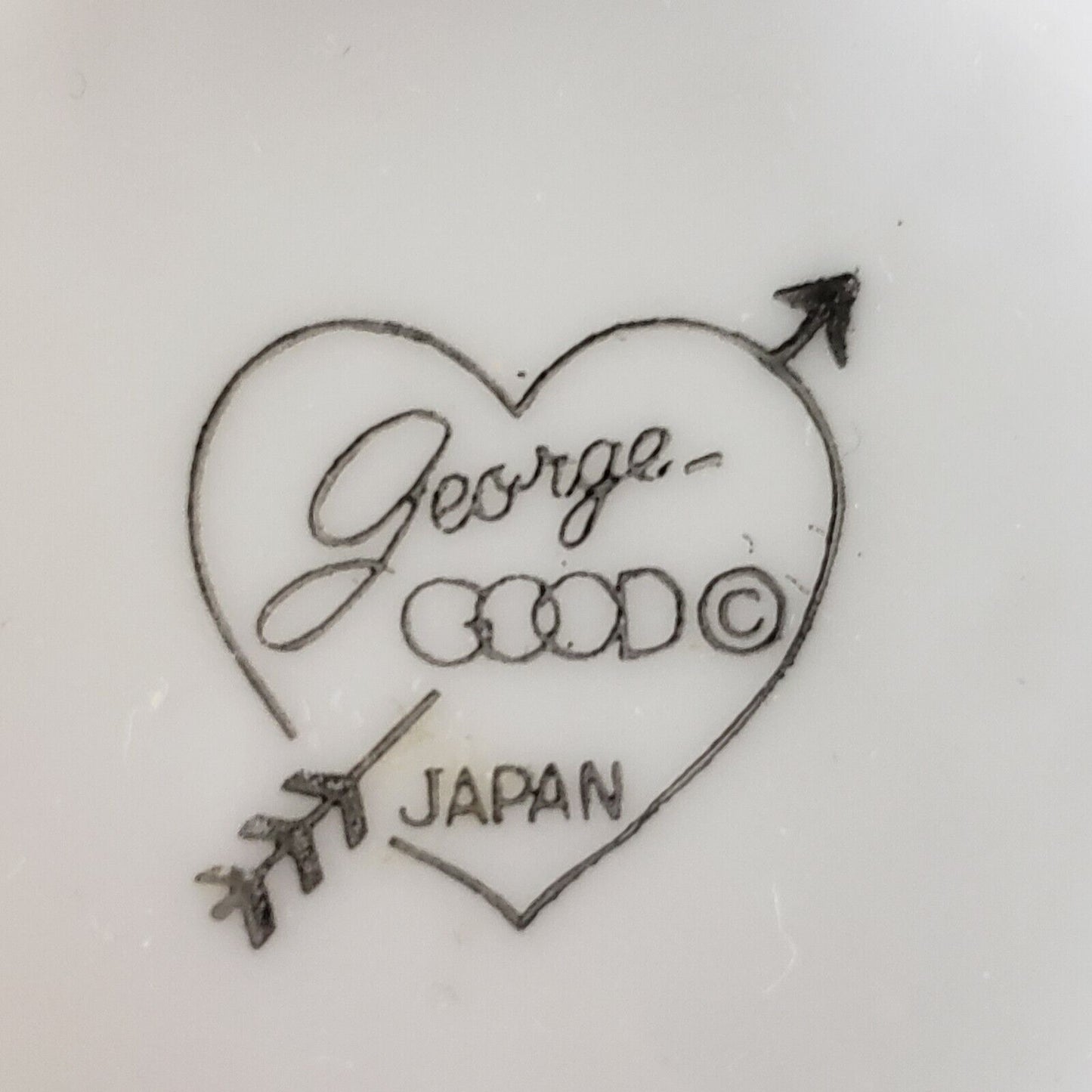 George Good Japan Bud Vase 25th Anniversary White Porcelain 6.5in