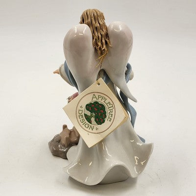 Appletree Design Angel of Security Figurine w/ Boy & Girl 7.75" #40607 VTG