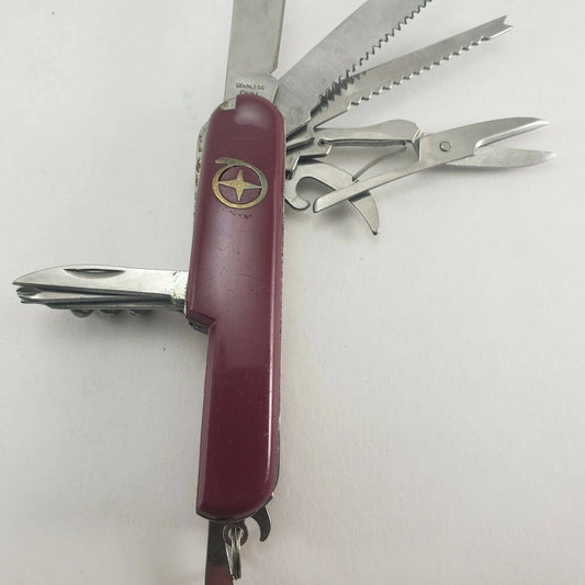 Red Army Style 12-in-1 Pocket Knife Multi Tool 3.5" Handle 2" Steel Blade China