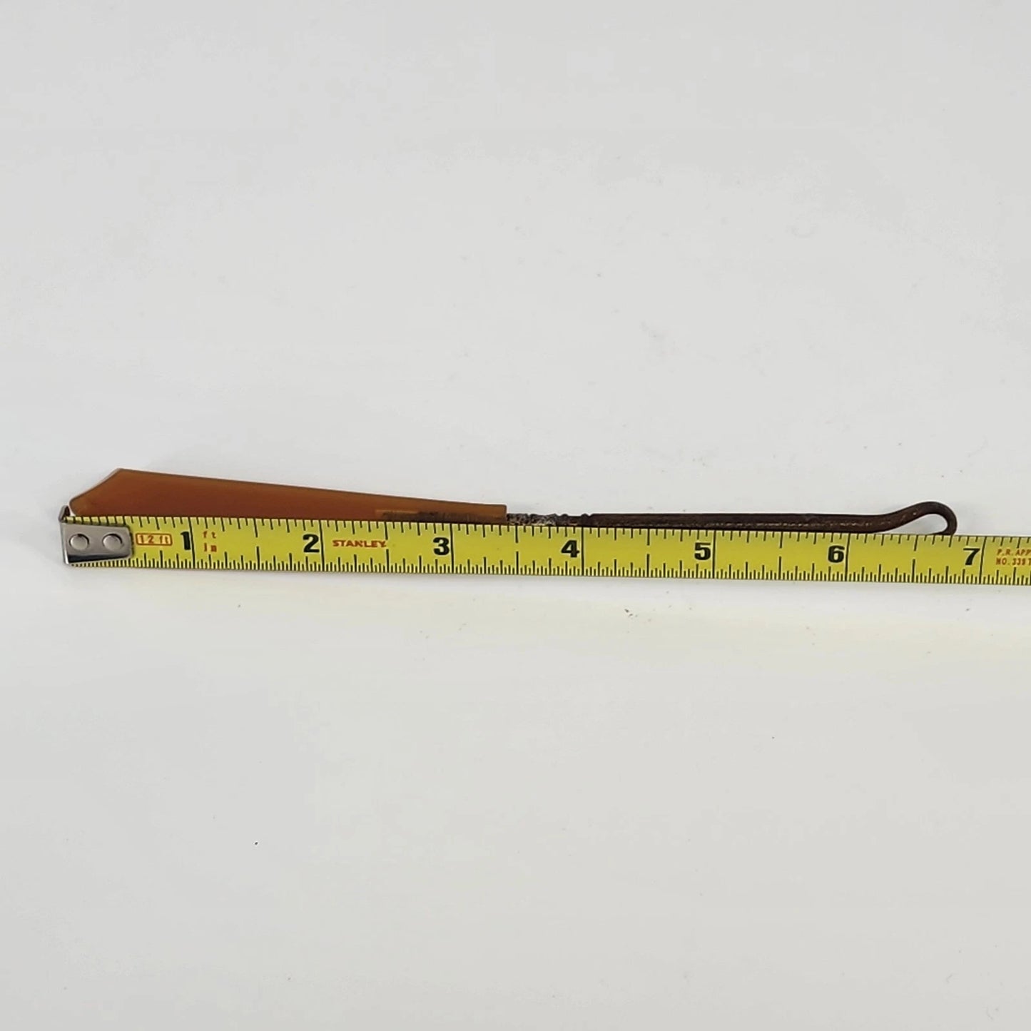 Button Shoe Hook Celluloid Handle Victorian Style Antique Dressing Tool 7" 1900s