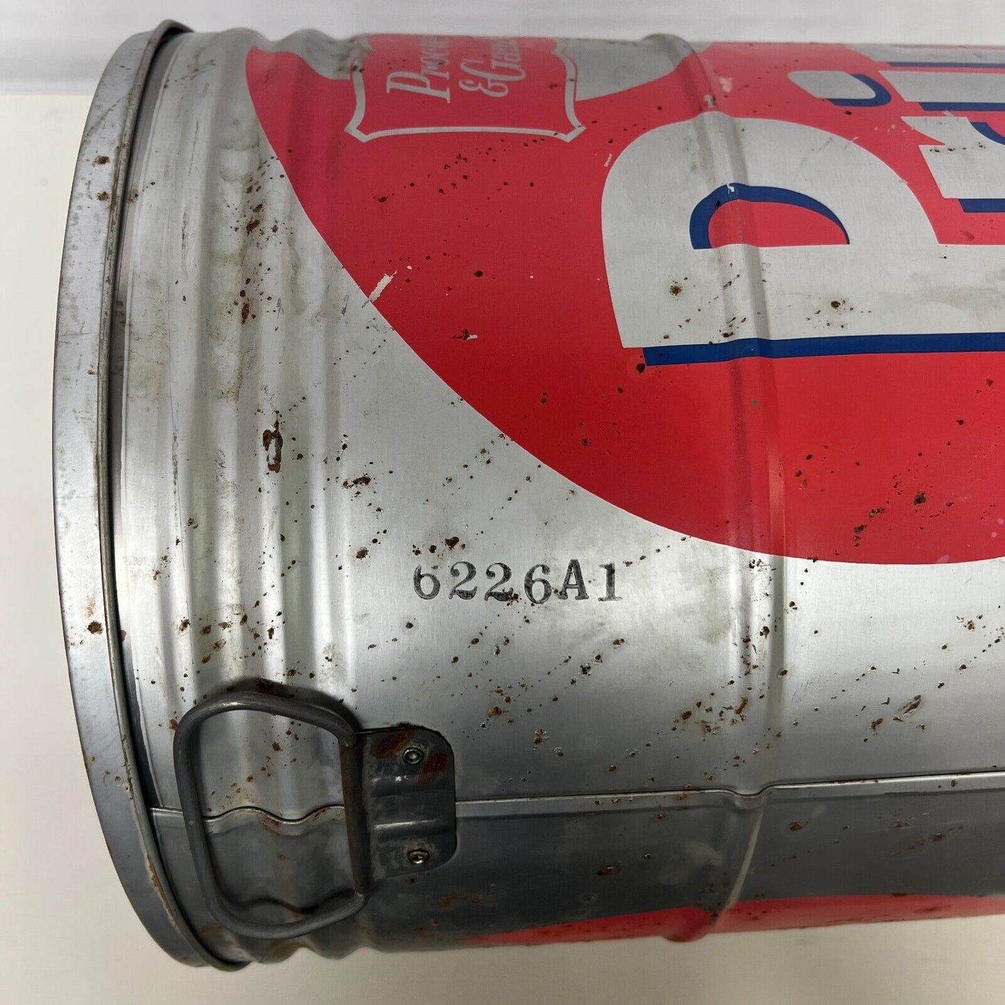 Large Primex Steel Tin Can Procter & Gamble Frying Shortening 17"x12"
