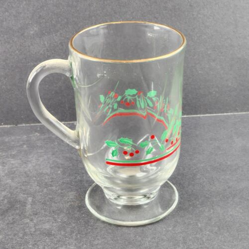 2 Arby's Various Style Glasses Christmas Holiday Holly Berry Cups Vintage