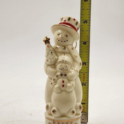 Porcelain Musical Snowman Christmas Ornament Formalities 2001 Baum Brothers