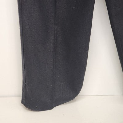 SK & Company Solid Black Silk Pleated Front Dress Pants Size 12 Side Zip China