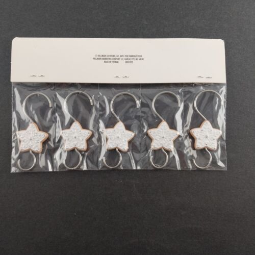 Hallmark Keepsake Star Cookie Ornament Hooks Set Of 5 Hooks