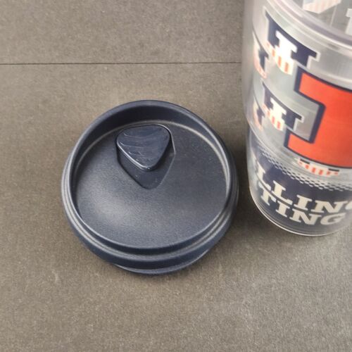 University Of Illinois Fighting Illini Tervis Tumbler with Blue Lid 16 FL Ounces